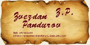 Zvezdan Pandurov vizit kartica